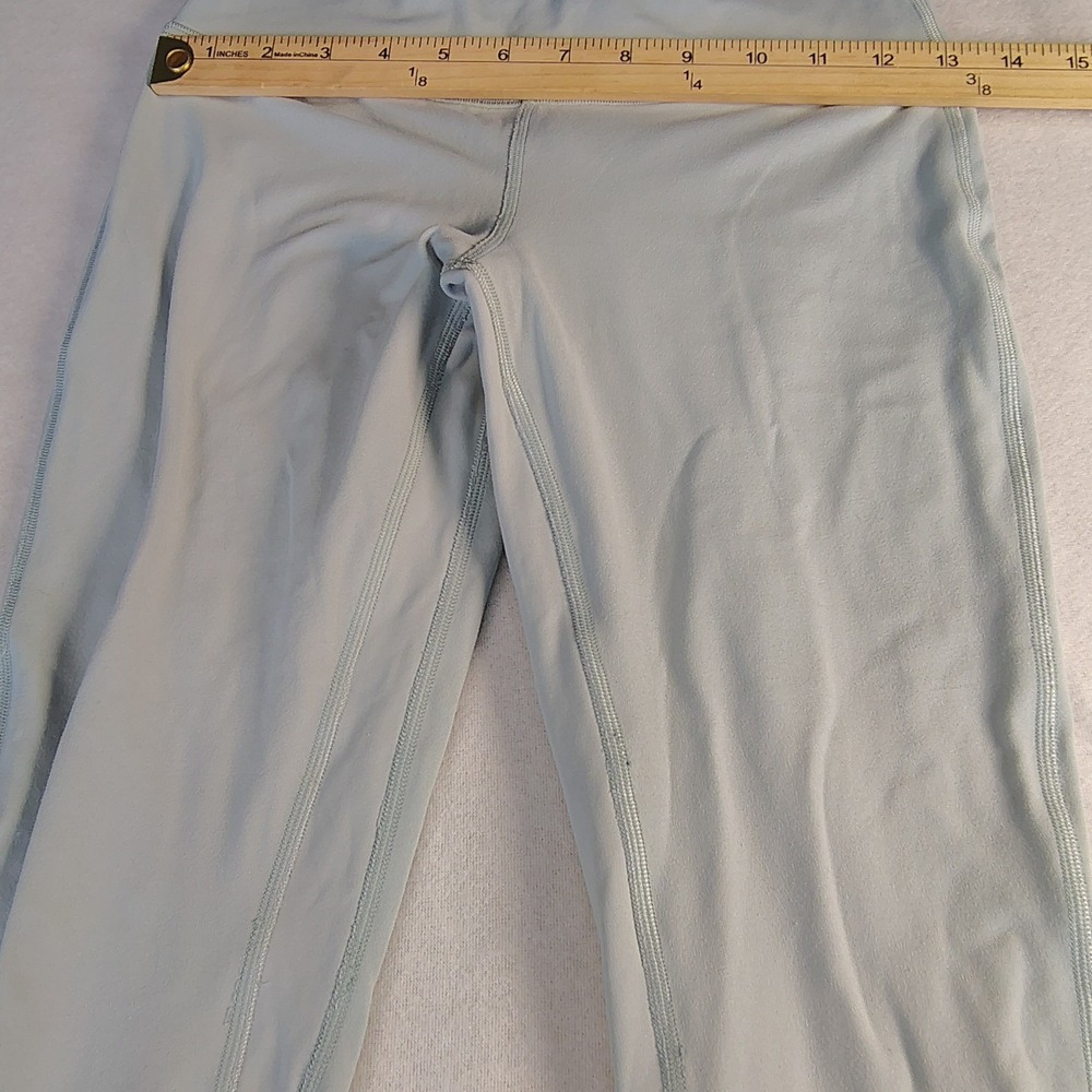 Lululemon Leggings Womens 4 Light Blue Excellent High Rise 7/8 Length Athletic